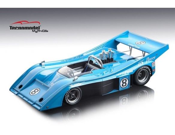 Tecnomodel TMD1857D MCLAREN M20 CAN-AM N.8 3rd MOSPORT GLEN 1973 SCOOTER PATRICK 1:18 Modellino