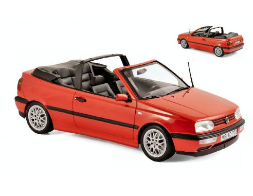 Norev NV188433 VW GOLF CABRIOLET 1995 RED 1:18 Modellino