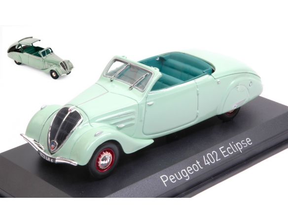 Norev NV474218 PEUGEOT 402 ECLIPSE 1937 LIGHT GREEN 1:43 Modellino