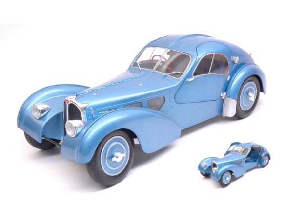 Solido SL1802102 BUGATTI ATLANTIC SC 1937 LIGHT BLUE METALLIC 1:18 Modellino