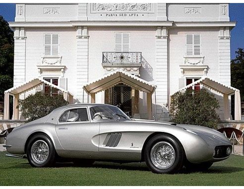 Looksmart LS18FC06B FERRARI 375 MM INGRID BERGMAN SILVER C/VETRINA 1:18 Modellino