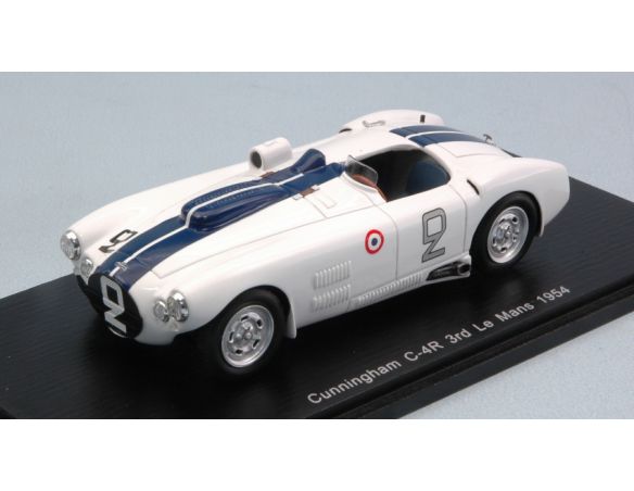 Spark Model S2727 CUNNINGHAM C4-R N.2 3rd LM 1954 W.SPEAR-S.JOHNSTON 1:43 Modellino
