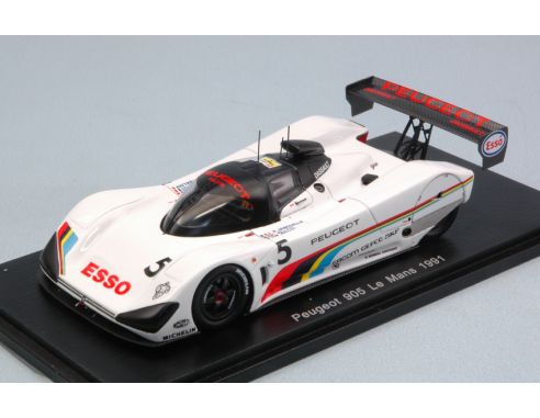 Spark Model S4740 PEUGEOT 905 N.5 DNF LM 1991 M.BALDI-P.ALLIOT-J.P.JABOUILLE 1:43 Modellino