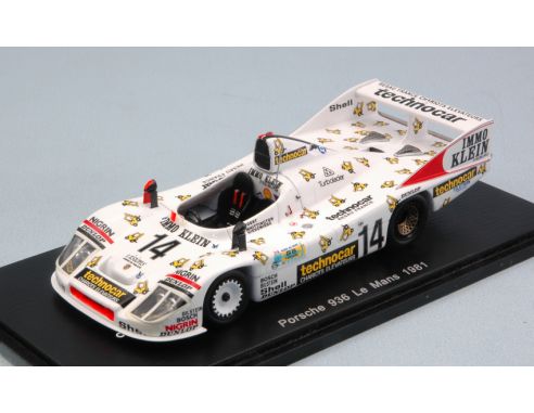 Spark Model S5502 PORSCHE 908/80 N.14 ACCIDENT LM 1981 D.WHITTINGTON-R.JOEST-K.NIEDZWIEDZ Modellino