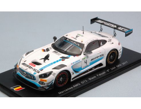 Spark Model SB145 MERCEDES GT3 N.4 8th 24H SPA 2017 STOLZ-CHRISTODOULOU-BUURMAN 1:43 Modellino