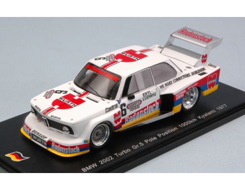 Spark Model SG271 BMW 2002 TURBO GR.5 N.6 POLE POSITION 1000 KM KYALAMI 1977 K.LUDWIG 1:43 Modellino
