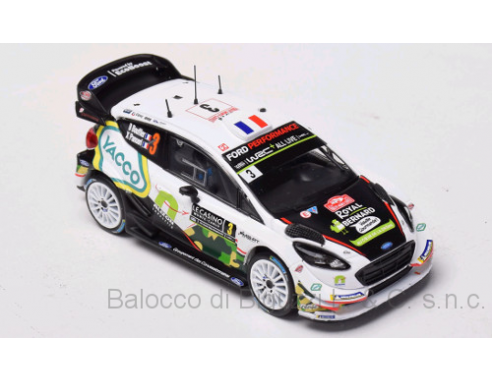 Ixo model RAM666 FORD FIESTA WRC N.3 8thMONTE CARLO 2018  B.BOUFFIER-X.PANSERI 1:43 Modellino