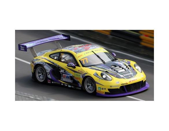 Spark Model SA142 PORSCHE 911 GT3R (991) N.77 FIA GT WORLD CUP MACAU 2017 H.YOSHIMOTO 1:43 Modellino