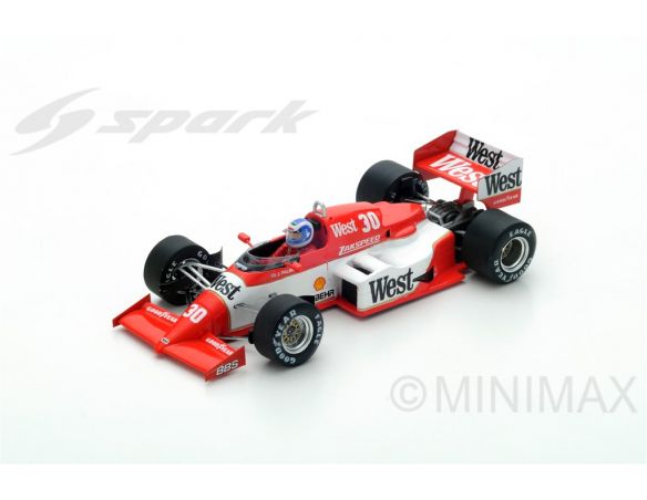 Spark Model S1873 ZAKSPEED 841 J.PALMER 1985 N.30 11th MONACO GP 1:43 Modellino