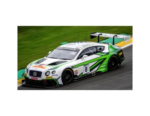 Spark Model SB139 BENTLEY CONTINENTAL GT3 N.8 2nd 24H SPA SOULET-ABRIL-SOUCEK 1:43 Modellino