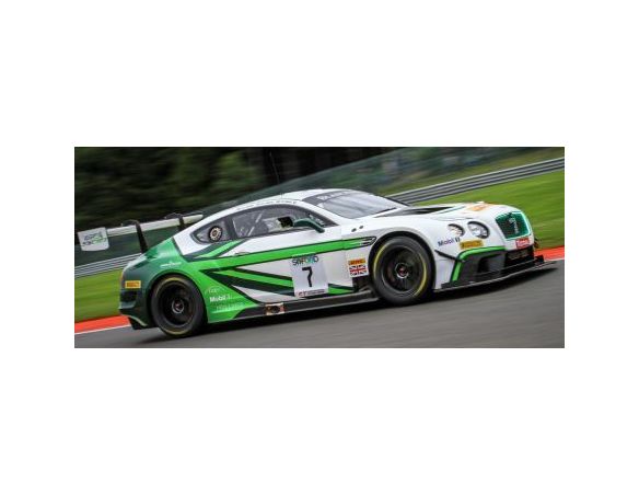 Spark Model SB149 BENTLEY CONTINENTAL GT3 N.7 14th 24H SPA 2017 SMITH-JARVIS-KANE 1:43 Modellino