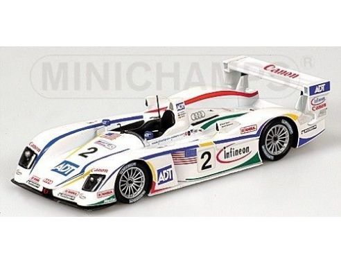 Minichamps PM400041302 AUDI R 8 N.2 LE MANS 2004 1:43 Modellino