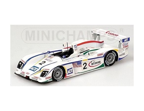 Minichamps PM400041302 AUDI R 8 N.2 LE MANS 2004 1:43 Modellino