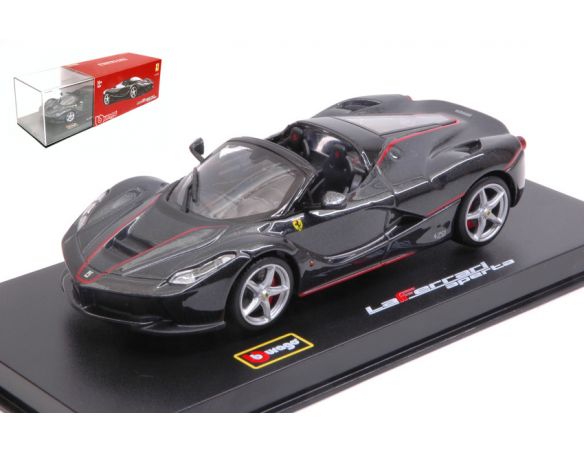 BBURAGO BU36907Z FERRARI LA FERRARI APERTA BLACK 1:43 Modellino