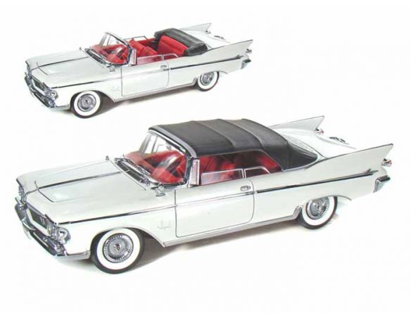 LUCKY DIE CAST LDC20138W CHRYSLER IMPERIAL CROWN 1961 WHITE 1:18 Modellino