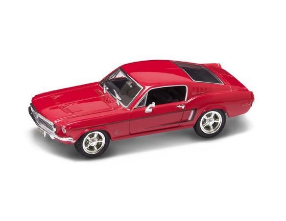 Hot Wheels LDC43206R FORD MUSTANG GT 1968 RED 1:43 Modellino