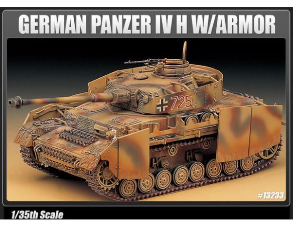 Accademy ACD13233 GERMAN PANZER IV H W/ARMOR KIT 1:35 Modellino