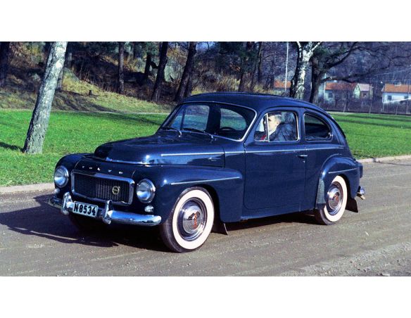 Tecnomodel TMD18106E VOLVO PV544 1964 DARK BLUE 1:18 Modellino