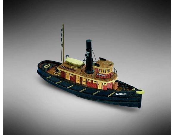 Mini Mamoli MM67 TAURUS Rimorchiatore a vapore Kit in legno 1:87 Modellino