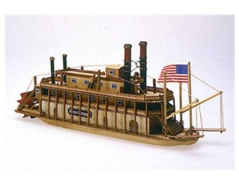 Mini Mamoli MM13 Mississipi Battello Fluviale 1:206 Kit nave in legno Modellino