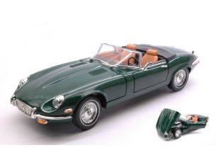 Hot Wheels LDC92608GN JAGUAR E-TYPE SPYDER 1971 GREEN 1:18 Modellino