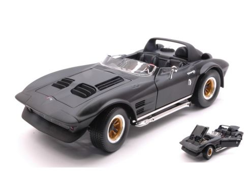 LUCKY DIE CAST LDC92697BK CHEVROLET CORVETTE GRAND SPORT ROADSTER 1964 MATT BLACK 1:18 Modellino