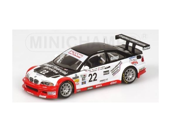 Minichamps PM400042122 BMW M 3 GTR N.22 DAYTONA 2004 1:43 Modellino