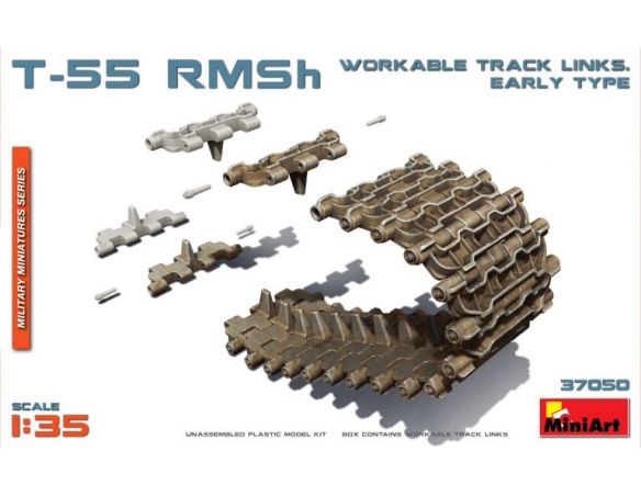 Miniart MIN37050 T-55 RMSh WORKABLE TRACK LINKS EARLY TYPE KIT 1:35 Modellino