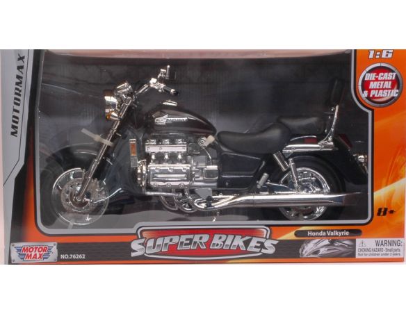 Motormax MTM76252BK HONDA VALKIRIE MOTORCYCLE BLACK 1:6 Modellino
