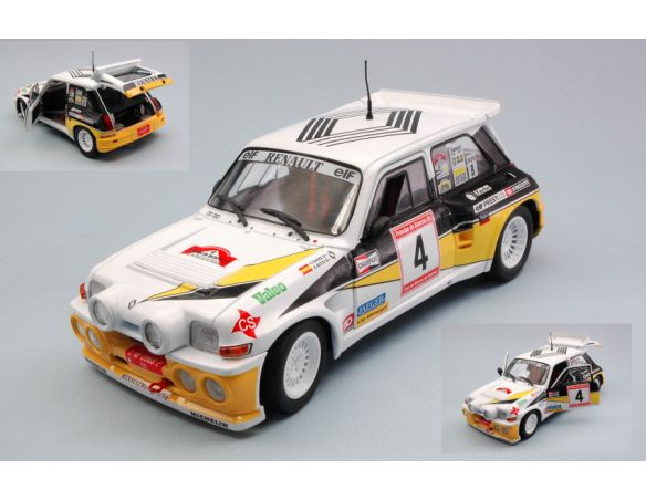 Solido SL1850014 RENAULT 5 MAXI TURBO N.4 2nd RALLY DE ASTURIAS 1986 C.SAINZ-A.BOTO 1:18 Modellino