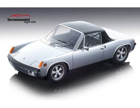 Tecnomodel TMD1883E PORSCHE 914/6 1974 SILVER 1:18 Modellino