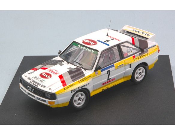 Trofeu TF2801 AUDI SPORT QUATTRO N.2  DNF TOUR DE CORSE 1984 ROHRL-GEISTDORFER 1:43 Modellino