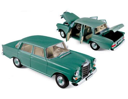 Norev NV183577 MERCEDES 200 1966 GREEN 1:18 Modellino