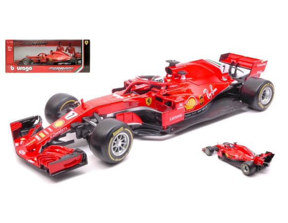 Bburago BU16806R FERRARI SF71-H K.RAIKKONEN 2018 N.7 1:18 Modellino