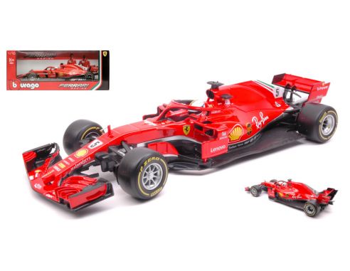 Bburago BU16806V FERRARI SF71-H S.VETTEL 2018 N.5 1:18 Modellino