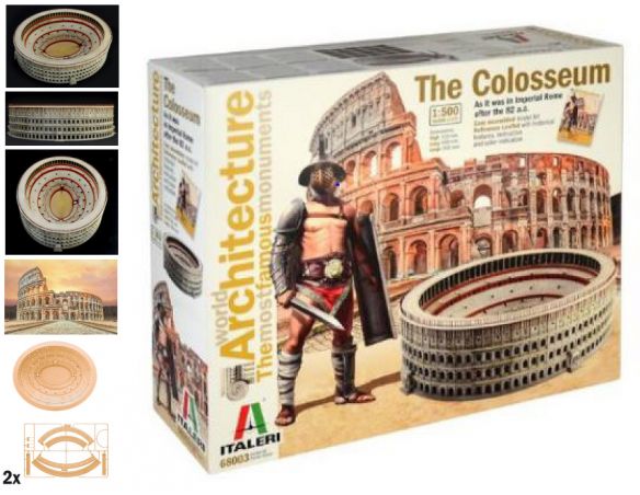 Italeri IT68003 COLOSSEUM 41x35x11 SCALA 1:500 Modellino