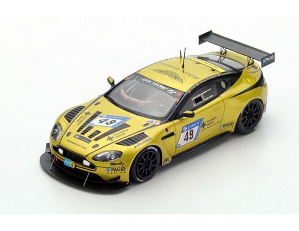 Spark Model SG308 ASTON MARTIN VANT.V12 N.49 NURBURG.2017 KRONER-RICH.-THILEN.-SCHUHB.1:43 Modellino