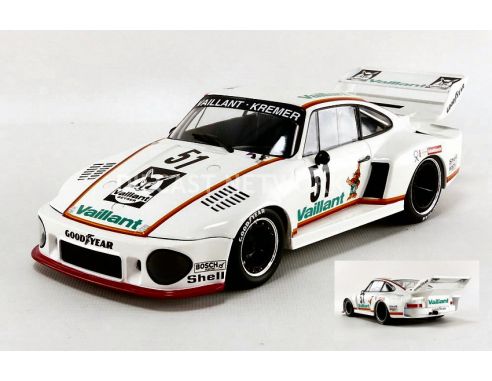 Norev NV187432 PORSCHE 935 N.51 2nd DRM ZOLDER 1977 B.WOLLEK 1:18 Modellino
