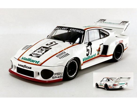 Norev NV187432 PORSCHE 935 N.51 2nd DRM ZOLDER 1977 B.WOLLEK 1:18 Modellino