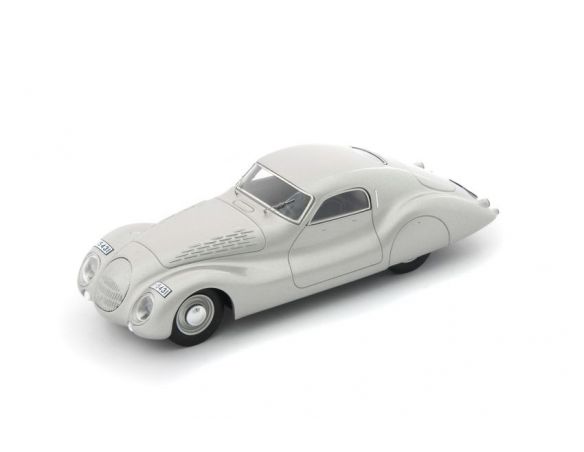 Autocult ATC04018 AUDI BERLIN-ROM STREAMLINE COUPE' 1938 SILVER MET. 1:43 Modellino