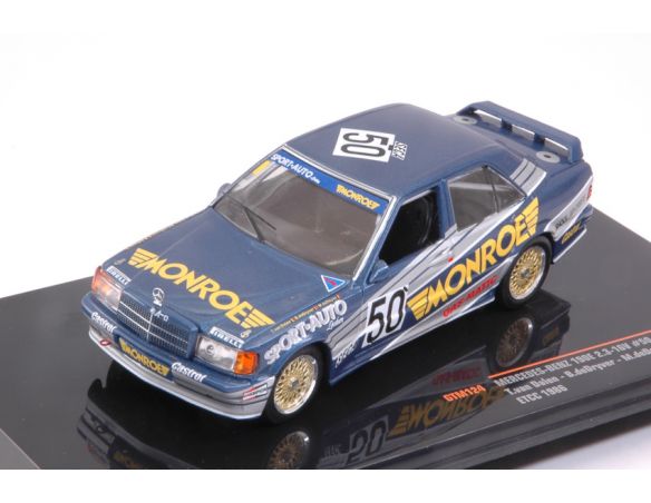 Ixo model GTM124 MERCEDES 190E 2.3-16 N.50 ETCC 1986  T.VAN DALEN-DE DRYVER-DE DEYNE 1:43 Modellino