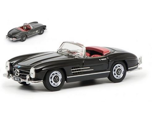 Schuco SH2497 MERCEDES 300SL ROADSTER BLACK 1:43 Modellino