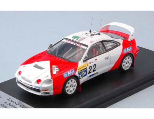 Trofeu TFRRAL66 TOYOTA CELICA ST205 N.22 DNF PORTUGAL 1998 A.BAKHASHAB-B.WILLIS 1:43 Modellino
