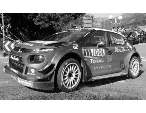 Ixo model RAM672 CITROEN C3 WRC N.11 14th TOUR DE CORSE 2018  S.LOEB-D.ELENA 1:43 Modellino