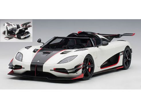 Auto Art / Gateway AA79016 KOENIGSEGG ONE:1 PEBBLE WHITE/CARBON BLACK 1:18 Modellino
