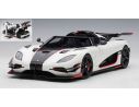 Auto Art / Gateway AA79016 KOENIGSEGG ONE:1 PEBBLE WHITE/CARBON BLACK 1:18 Modellino