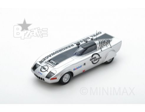 Bizzare BZ1002 OPEL GT DIESEL RECORDWAGEN 1972 1:43 Modellino