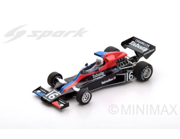 Spark Model S3840 SHADOW DN5B T.PRYCE 1976 N.16 8th GERMAN GP 1:43 Modellino