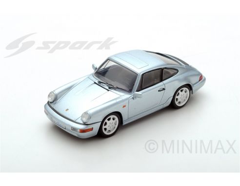 Spark Model SDC018 PORSCHE 964 CARRERA 4 1989 SILVERBLUE 1:43 Modellino