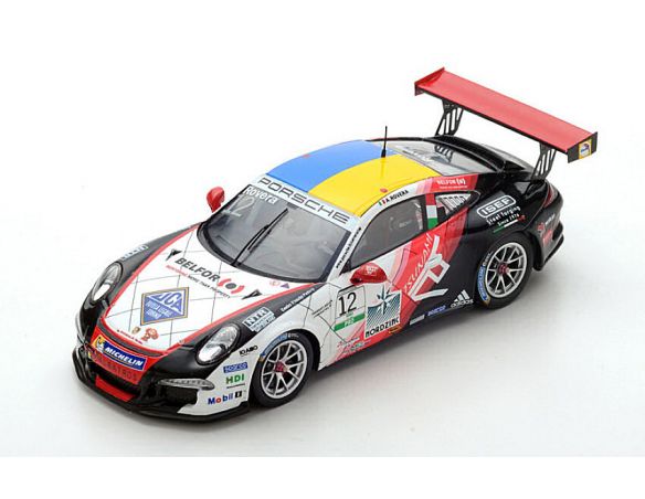 Spark Model SI006 PORSCHE 911 GT3 CUP N.12 ITALIA CHAMPION 2017 ALESSIO ROVERA 1:43 Modellino